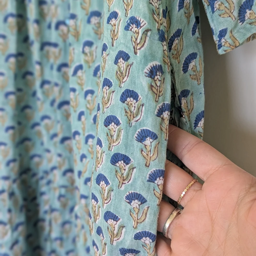 Emerson Fry India Collection Amelia Button Short Dress - Size XS/S - Picture 8 of 11